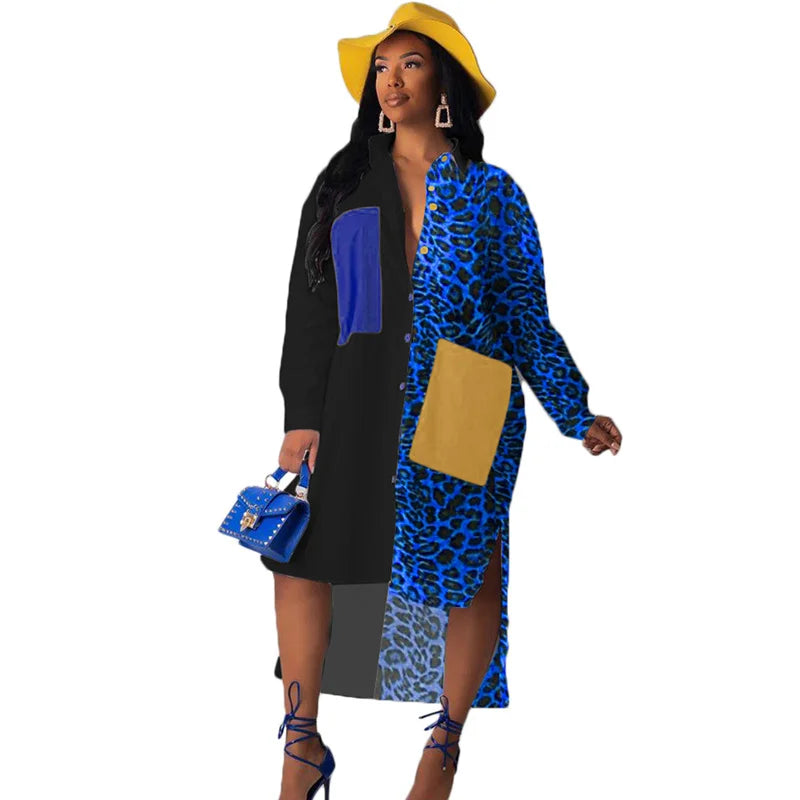 Striped Long Sleeve Shirt Dress