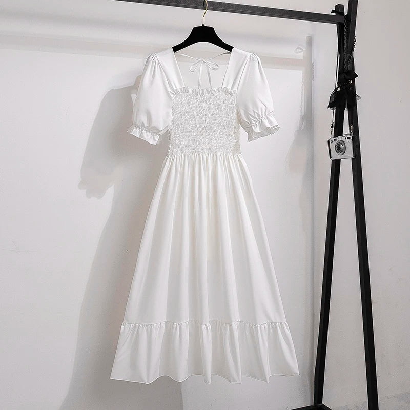 Pleated Chiffon Casual Dresses