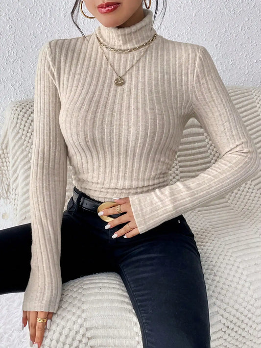Stripe Slim Knit Shirt