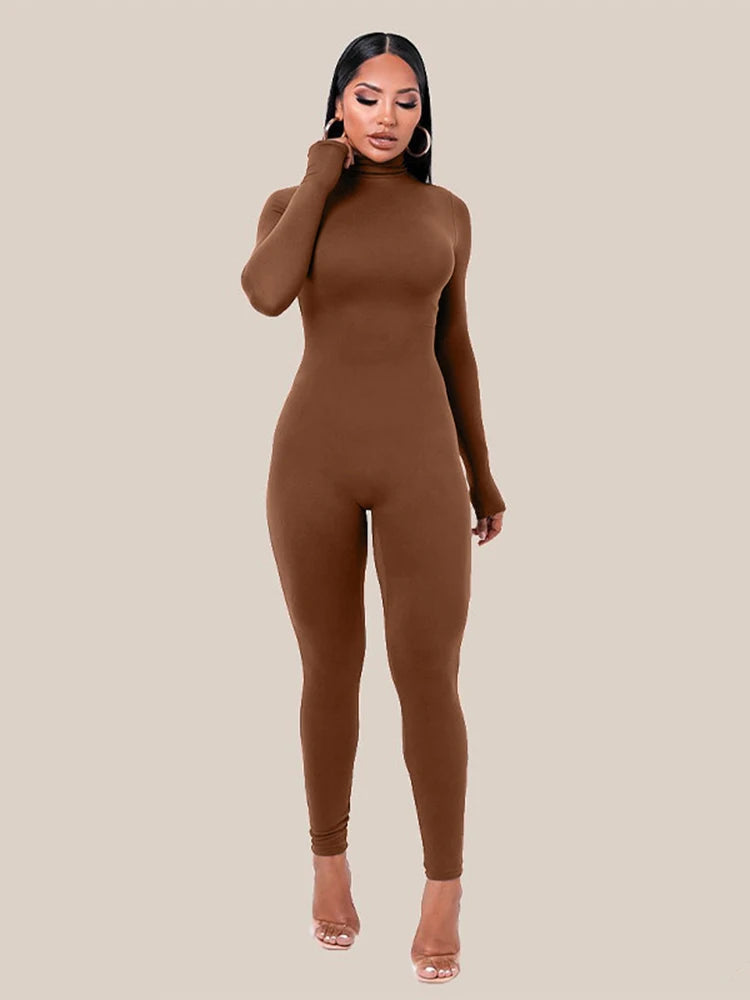 Long Sleeve Turtleneck Romper