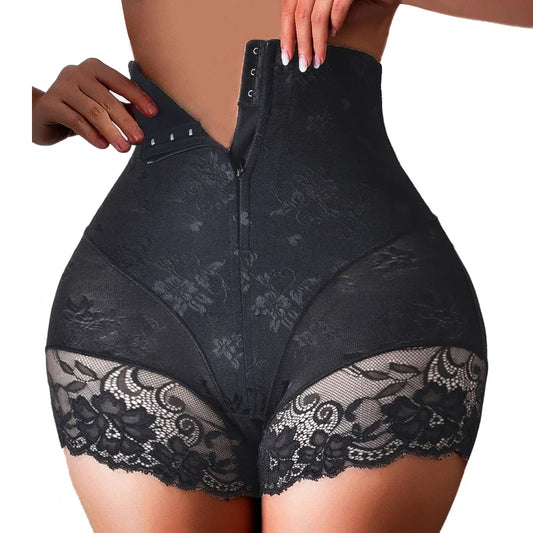 High Waist Trainer Body Shaper Panties with Zipper