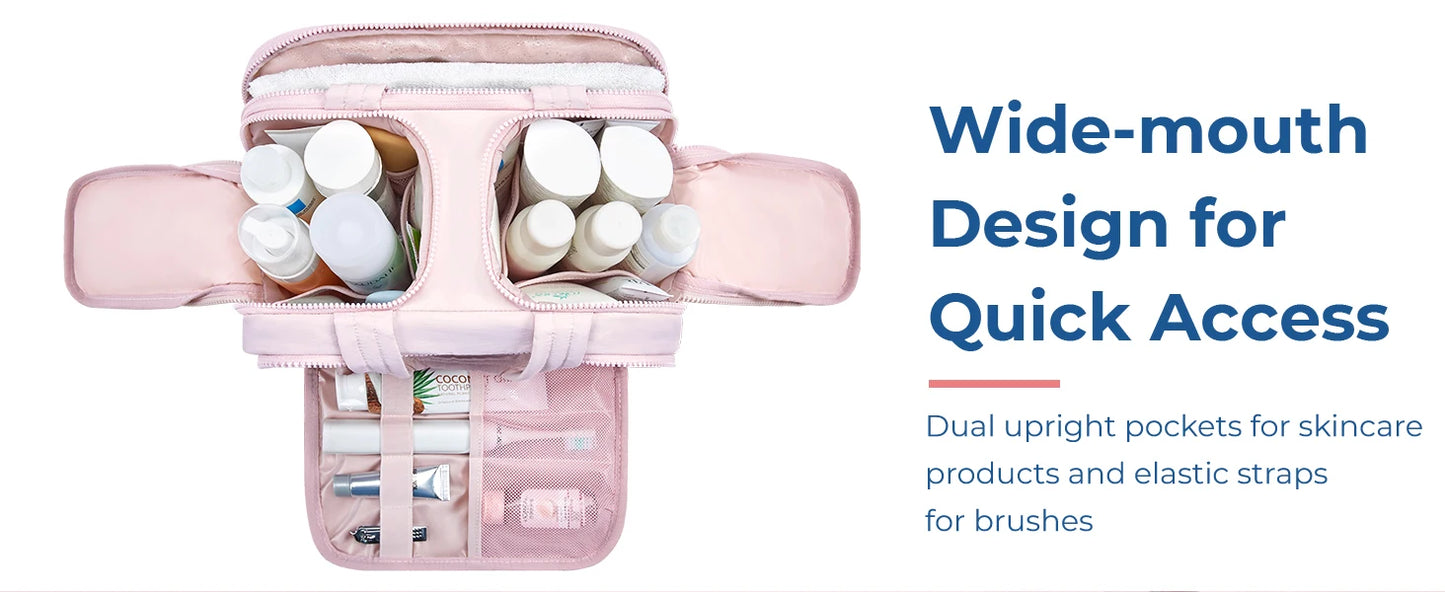 Large Capacity Travel Toiletry Makeup Cosmetics Bag