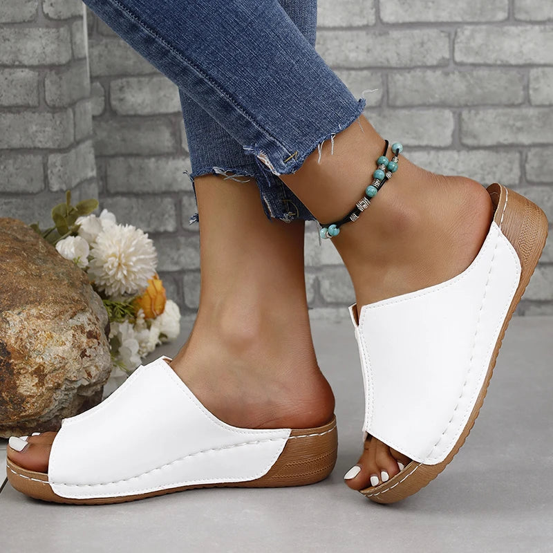 Retro Slip On Sandals