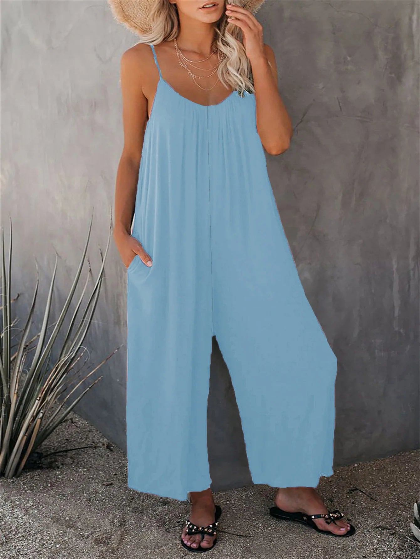 Suspender Pocket Jumpsuit