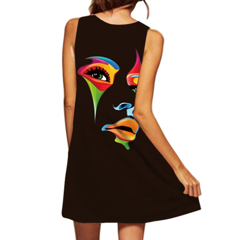 Cross-Border V-neck Sleeveless Dress