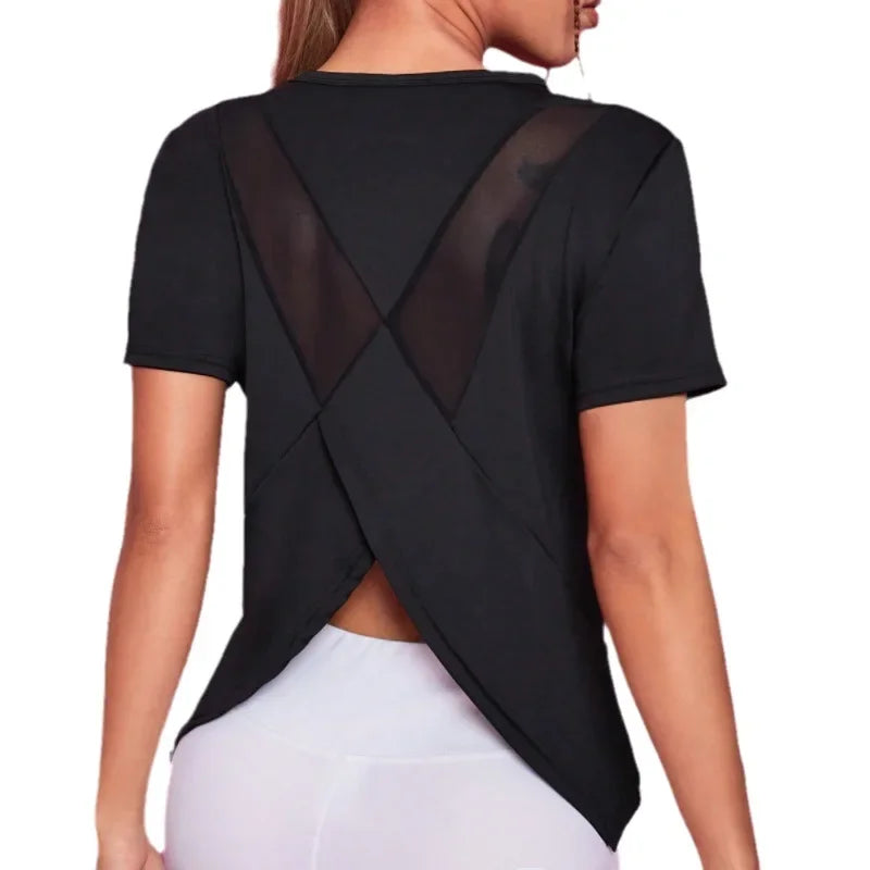 Seamless Yoga Fitness T-Shirt