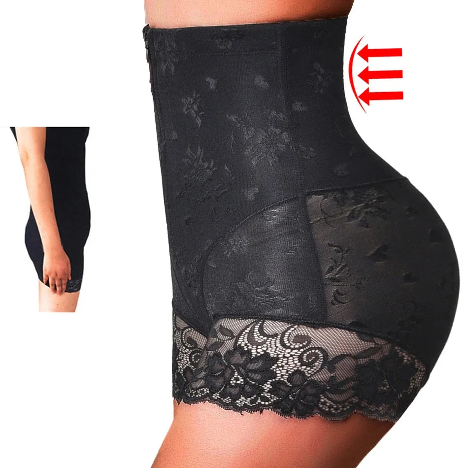High Waist Trainer Body Shaper Panties with Zipper
