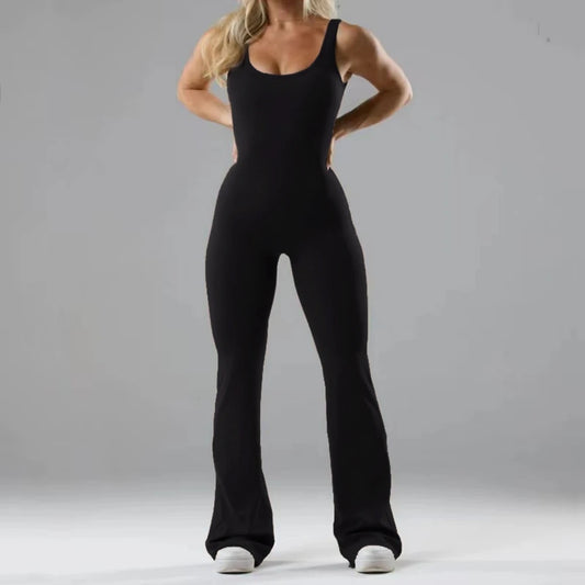 Wide-leg Yoga Bodysuit