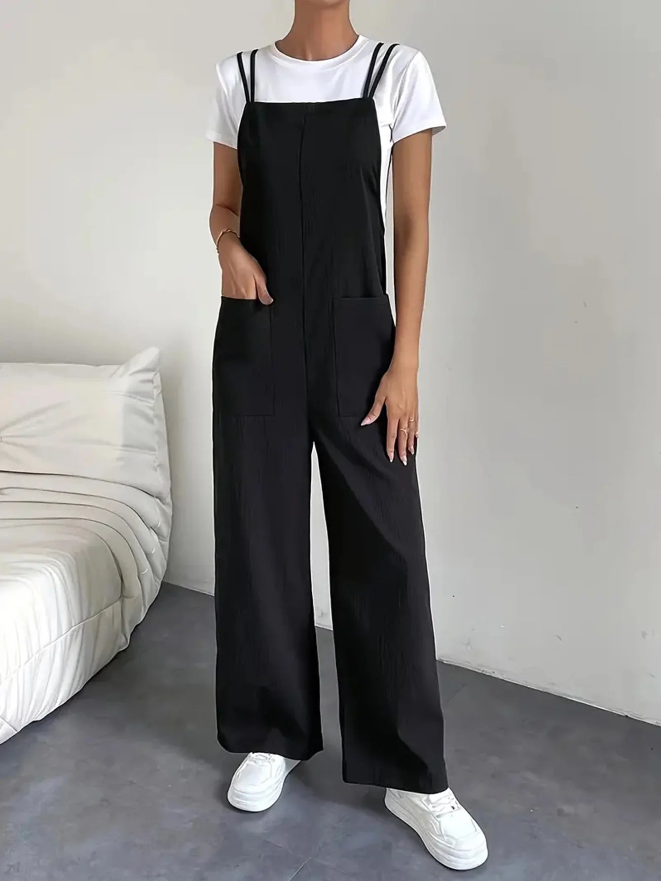 Jumpsuit Pants with Pockets