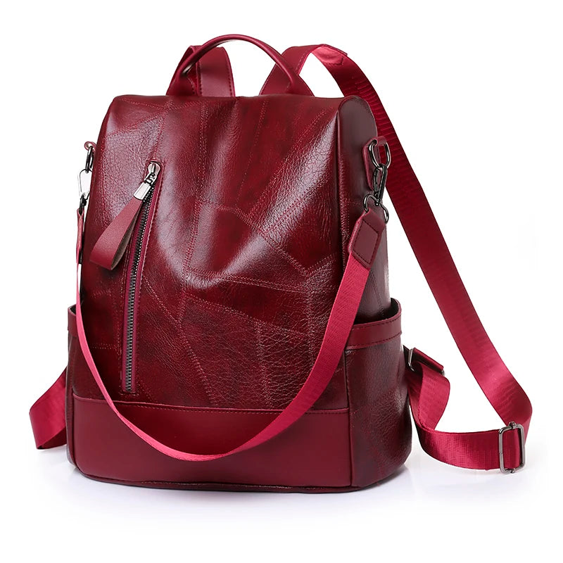 Designer Soft Leather Backpack