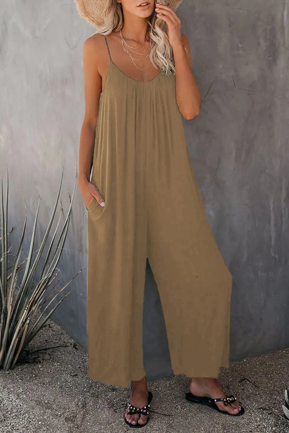 Suspender Pocket Jumpsuit