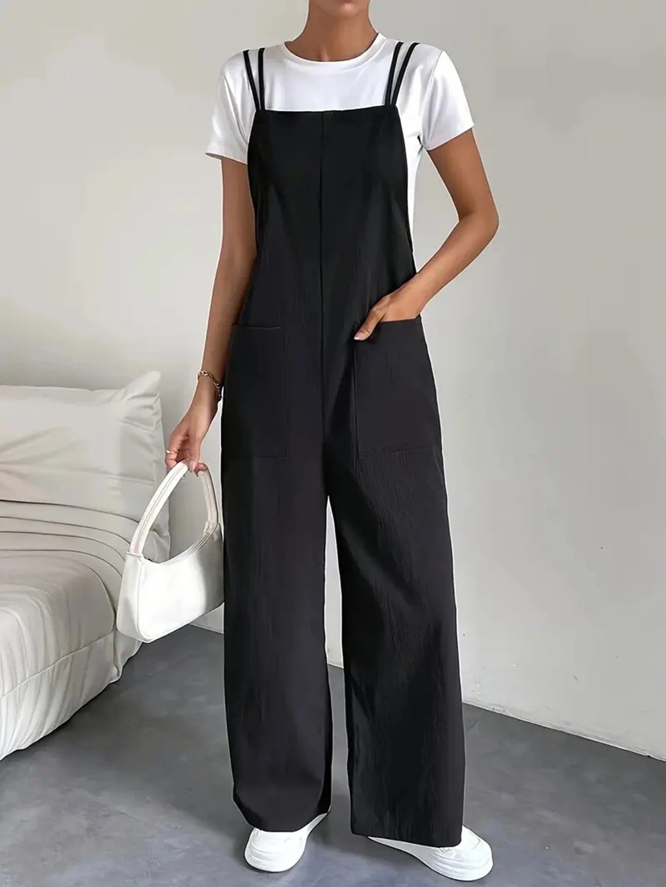 Jumpsuit Pants with Pockets