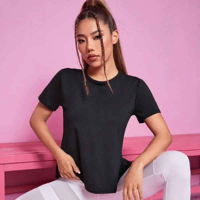 Seamless Yoga Fitness T-Shirt