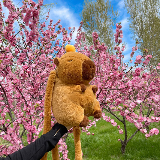 Plushie Doll Fur Capybara Backpack