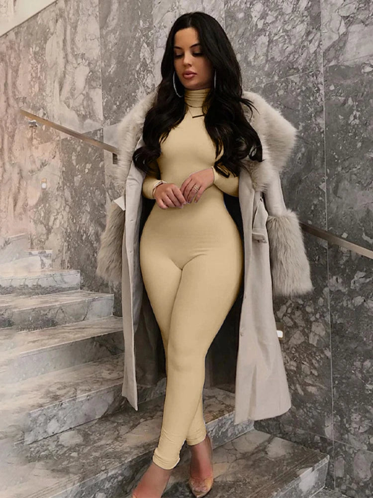 Long Sleeve Turtleneck Romper