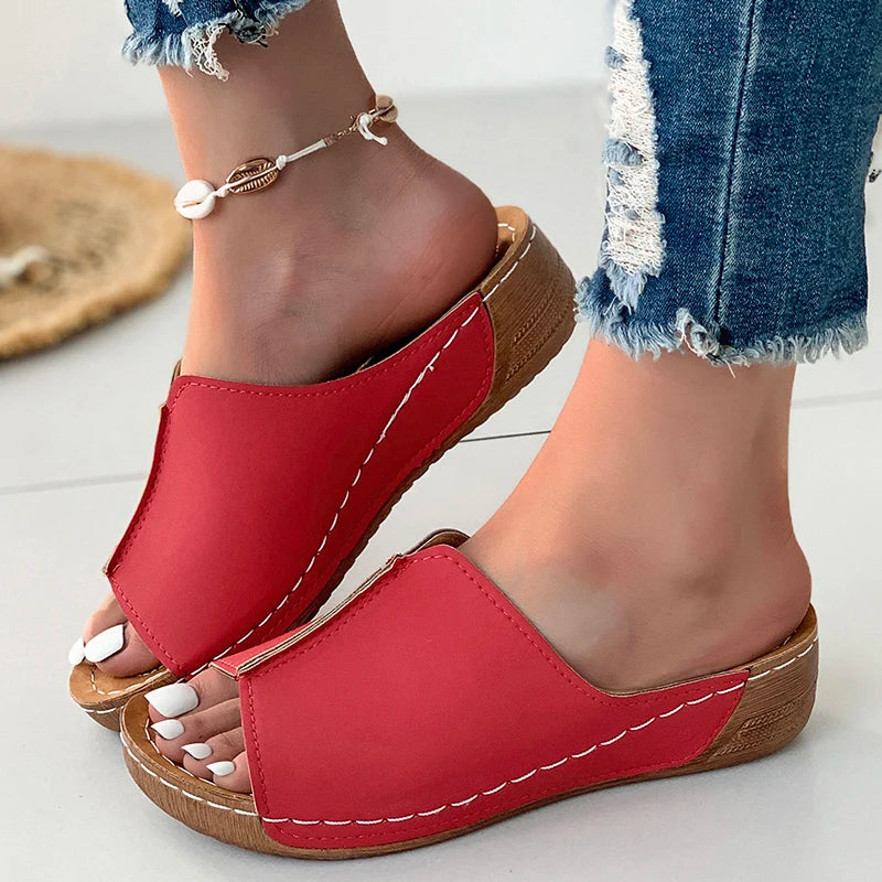 Retro Slip On Sandals