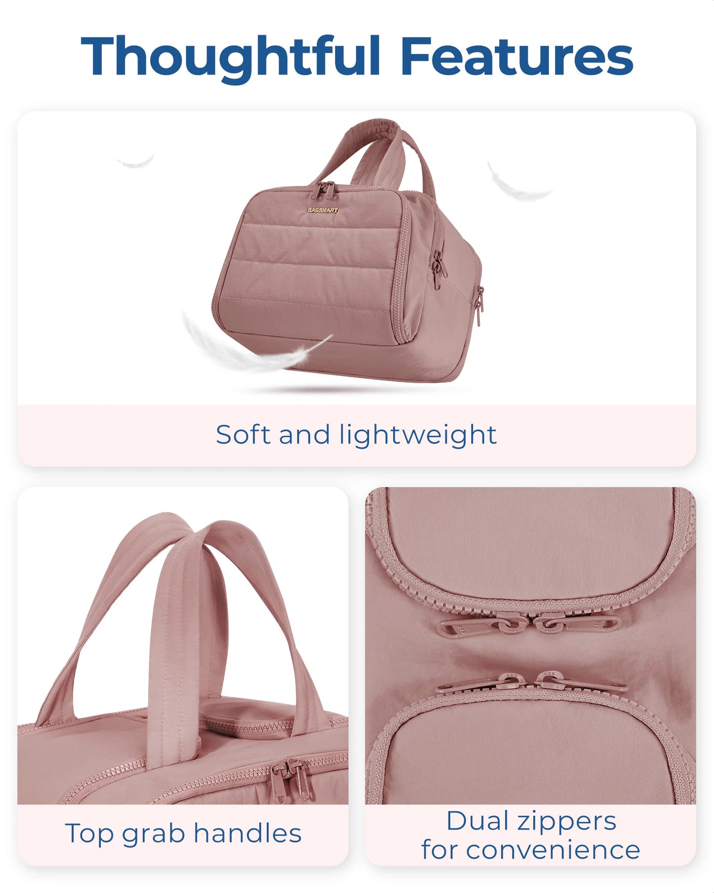 Large Capacity Travel Toiletry Makeup Cosmetics Bag
