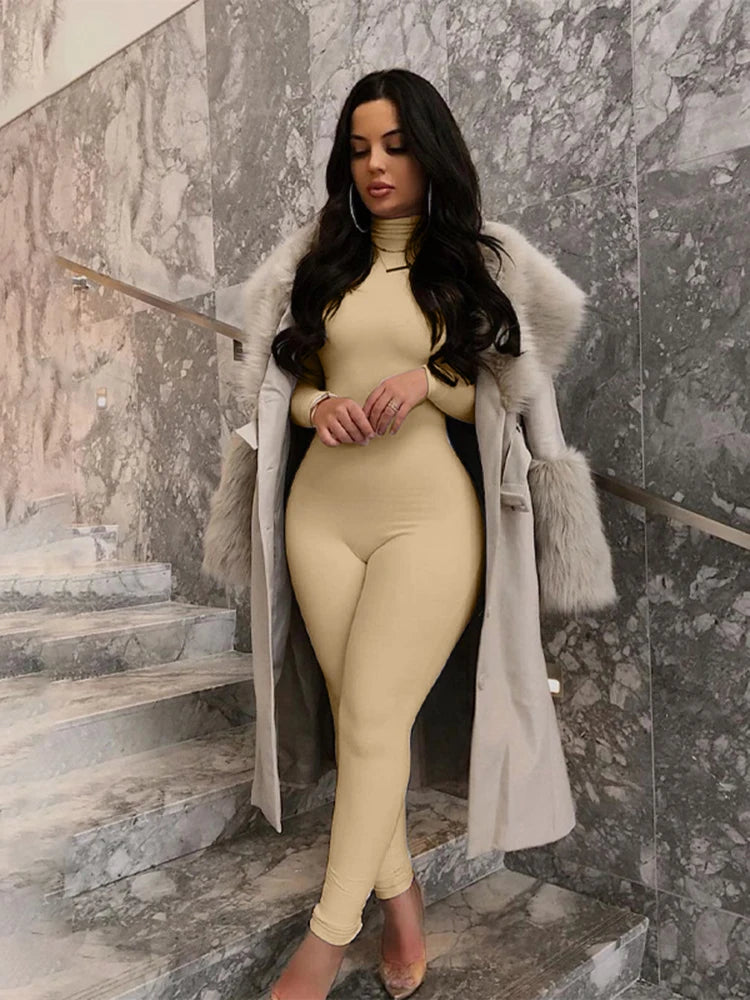 Long Sleeve Turtleneck Romper