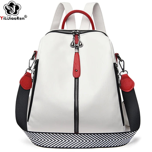 Soft Leather Rucksack Shoulder Bag