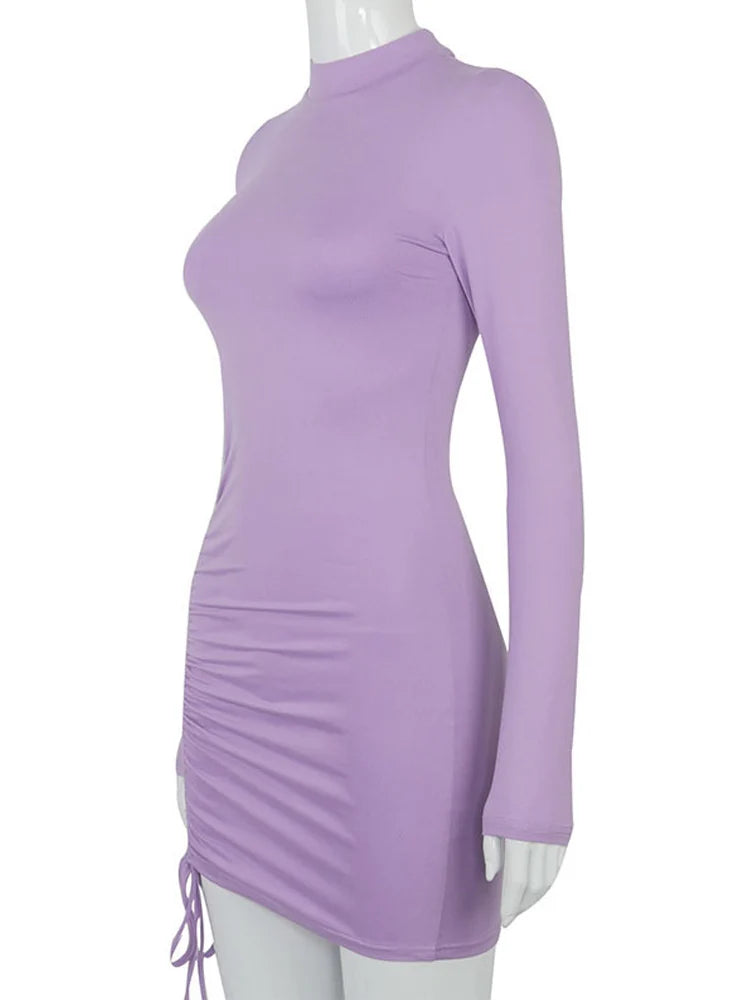 Turtleneck Mini Dresses