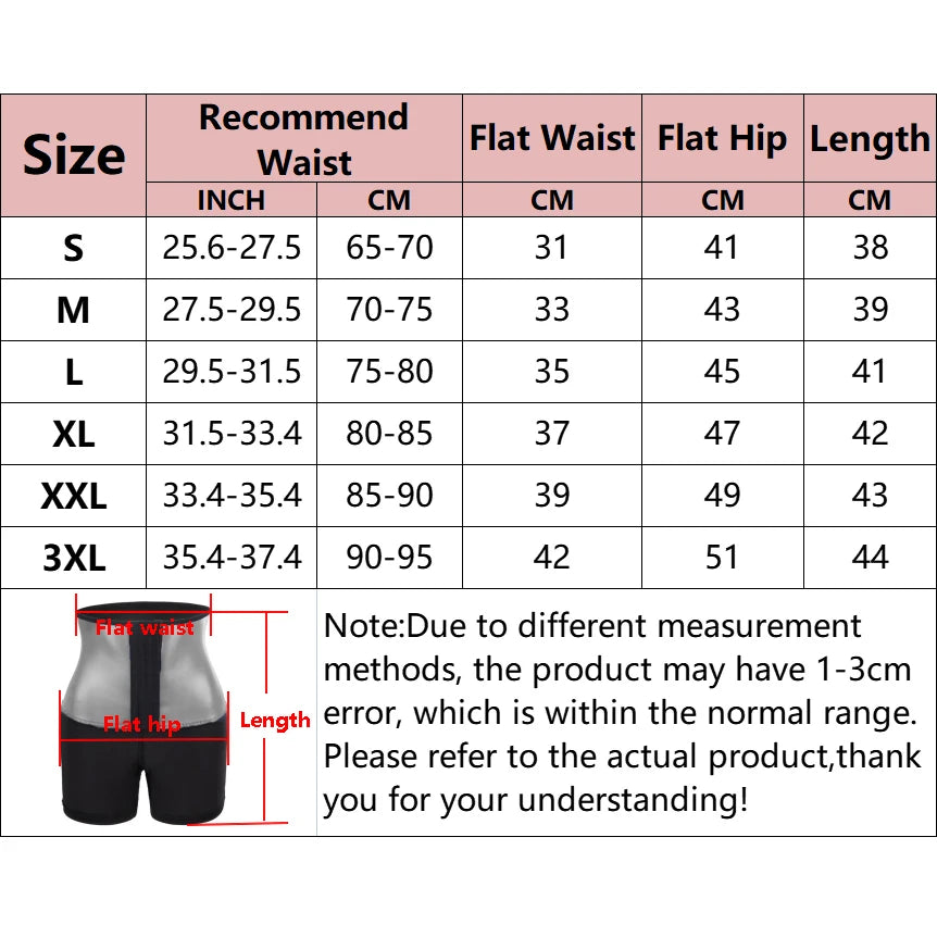 Sweat Sauna Body Shaper Shorts Weight Loss Slimming Shapewear