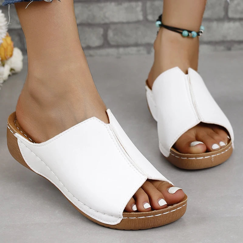 Retro Slip On Sandals