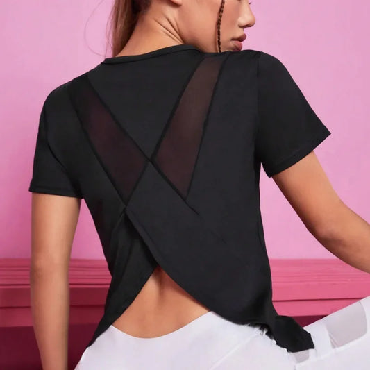 Seamless Yoga Fitness T-Shirt