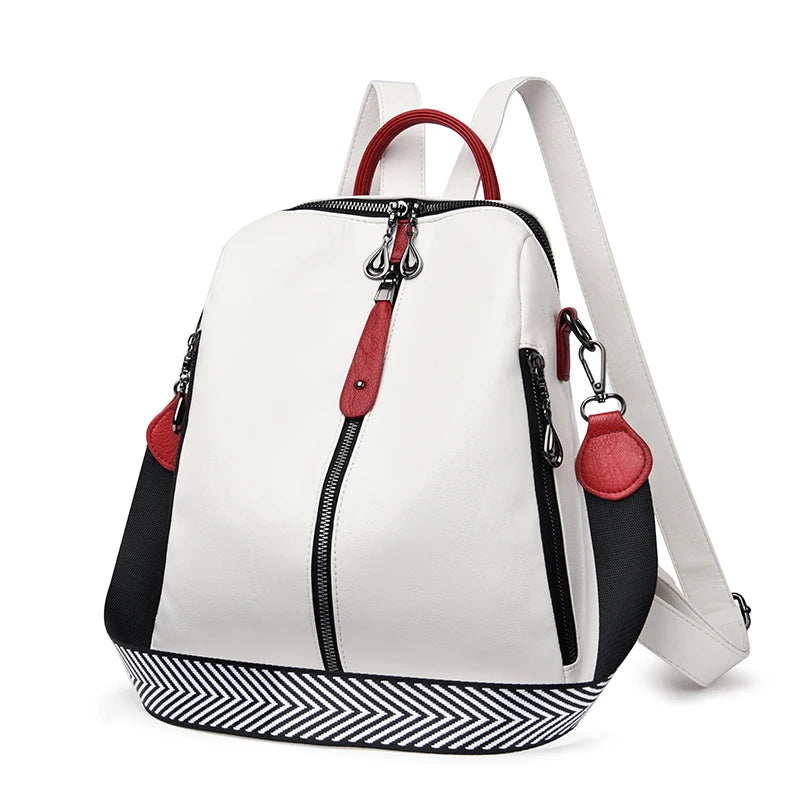 Soft Leather Rucksack Shoulder Bag
