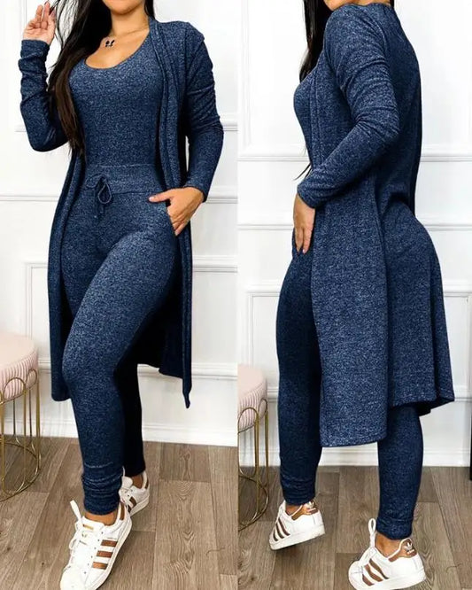 Pocket Design Jumpsuit & Coat