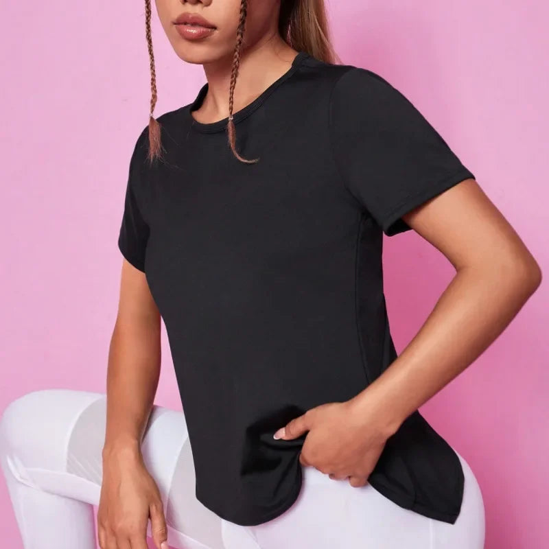 Seamless Yoga Fitness T-Shirt