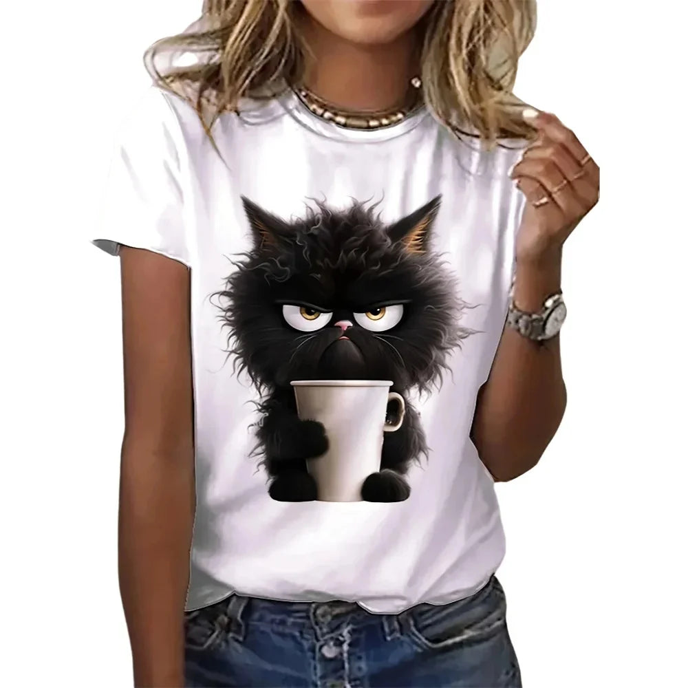 White Print T-shirt