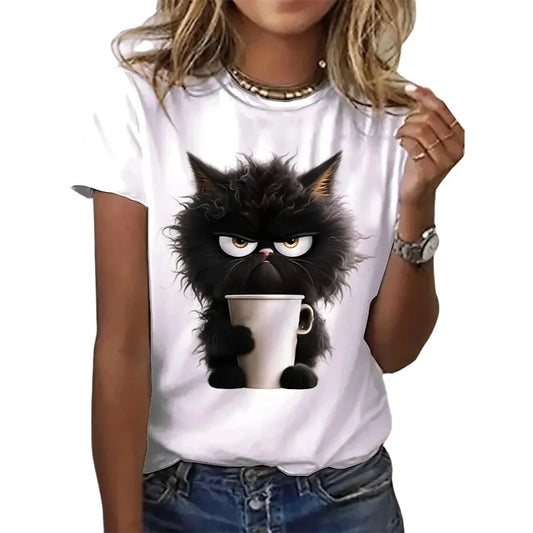 White Print T-shirt