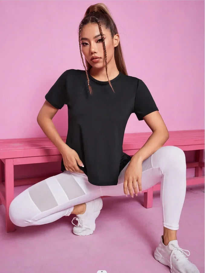 Seamless Yoga Fitness T-Shirt