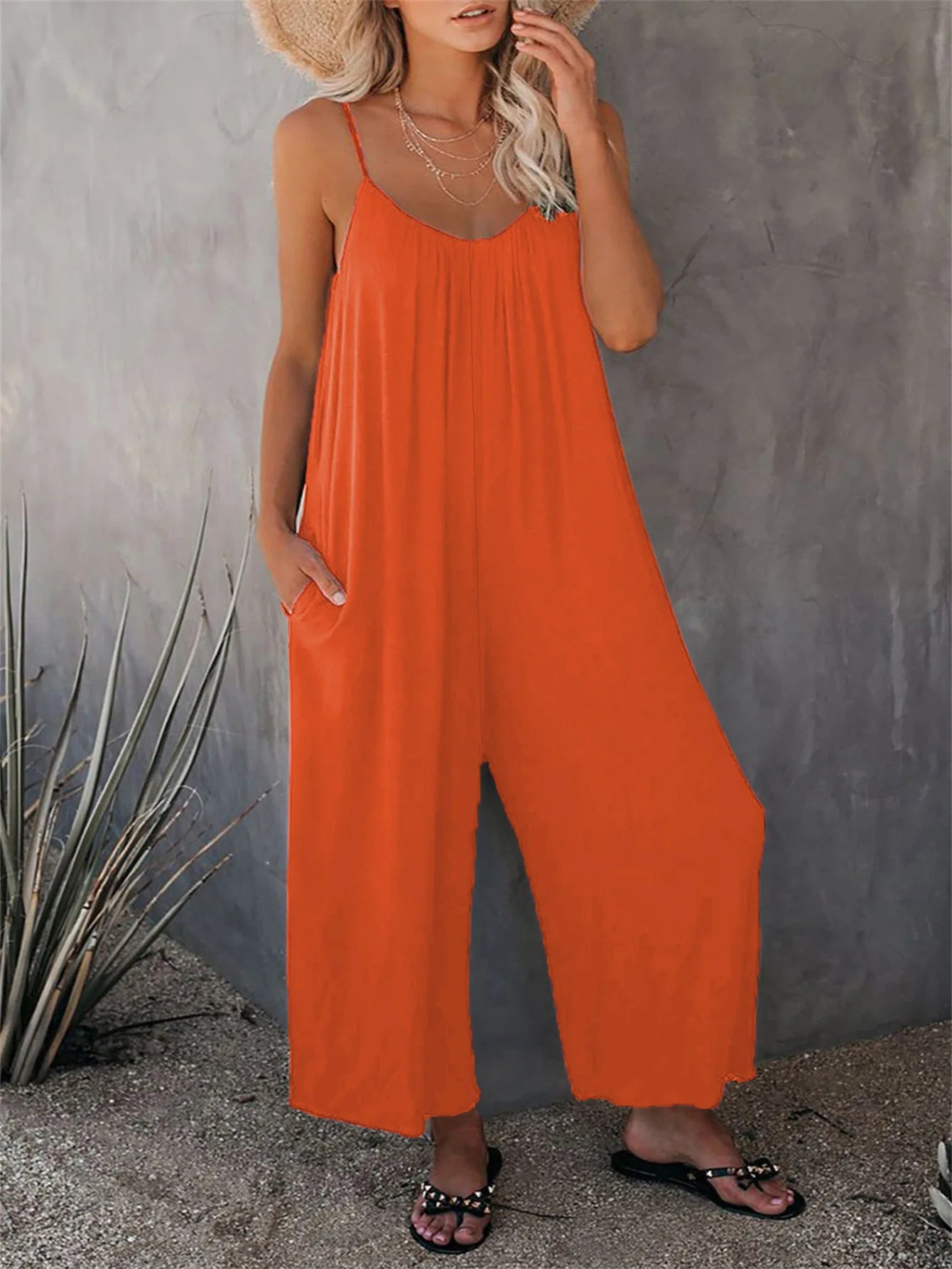Suspender Pocket Jumpsuit