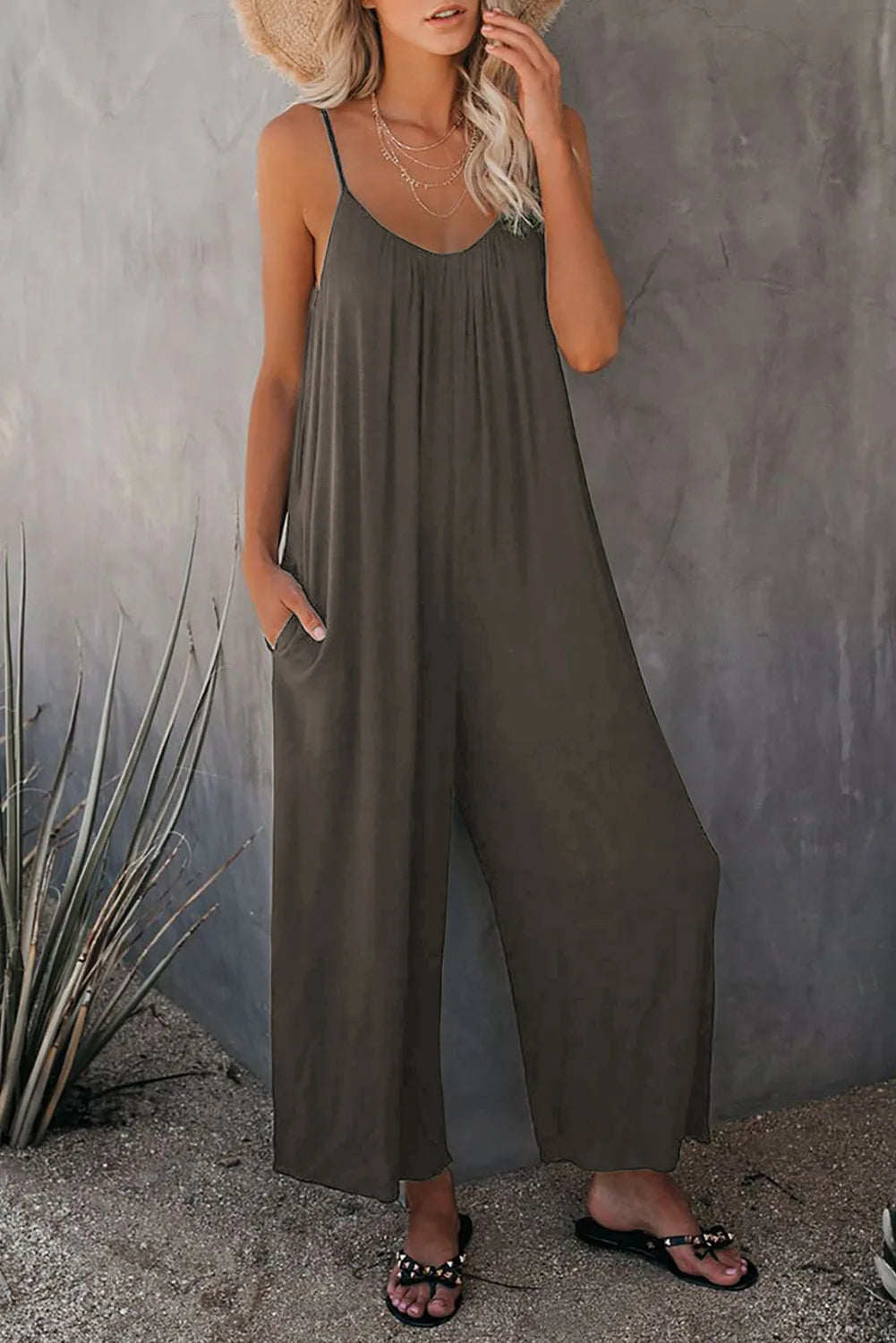 Suspender Pocket Jumpsuit
