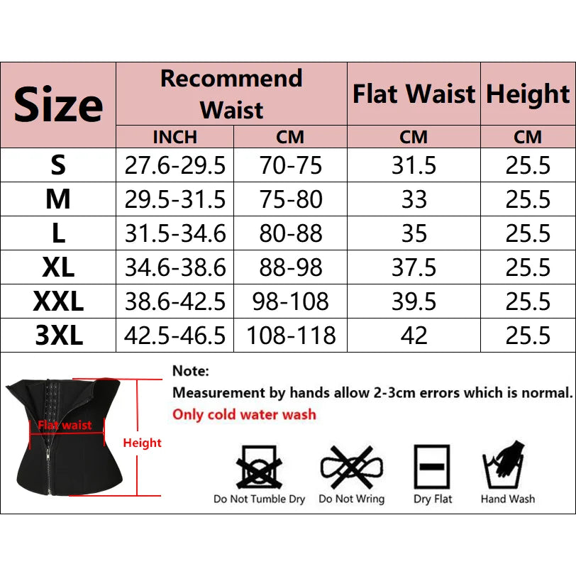 Tummy Control Waist Slimming Belt Weight Loss Waist Trainer Body Shaper Corset