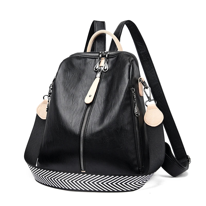 Soft Leather Rucksack Shoulder Bag