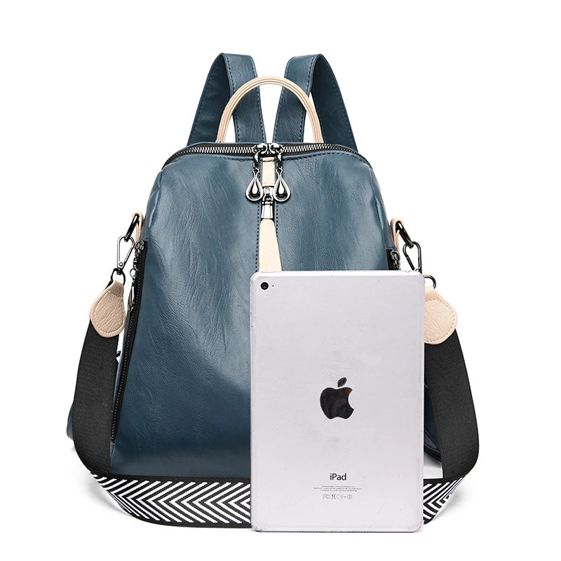 Soft Leather Rucksack Shoulder Bag