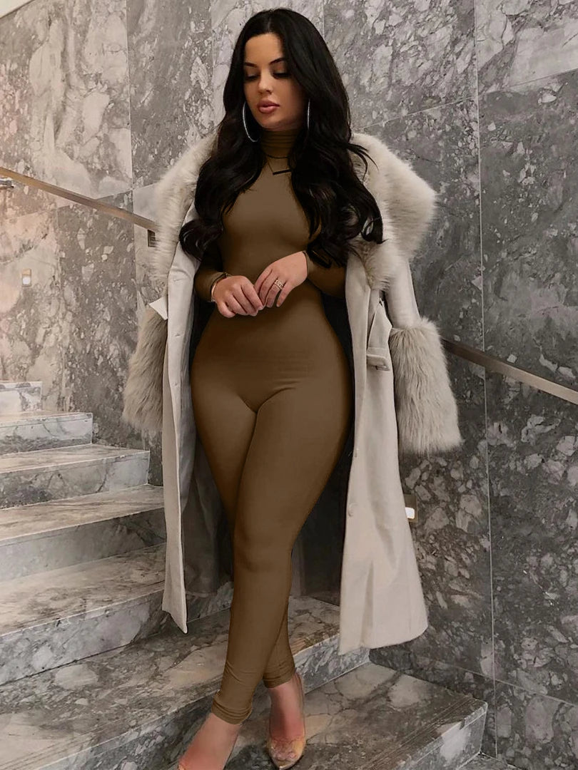Long Sleeve Turtleneck Romper