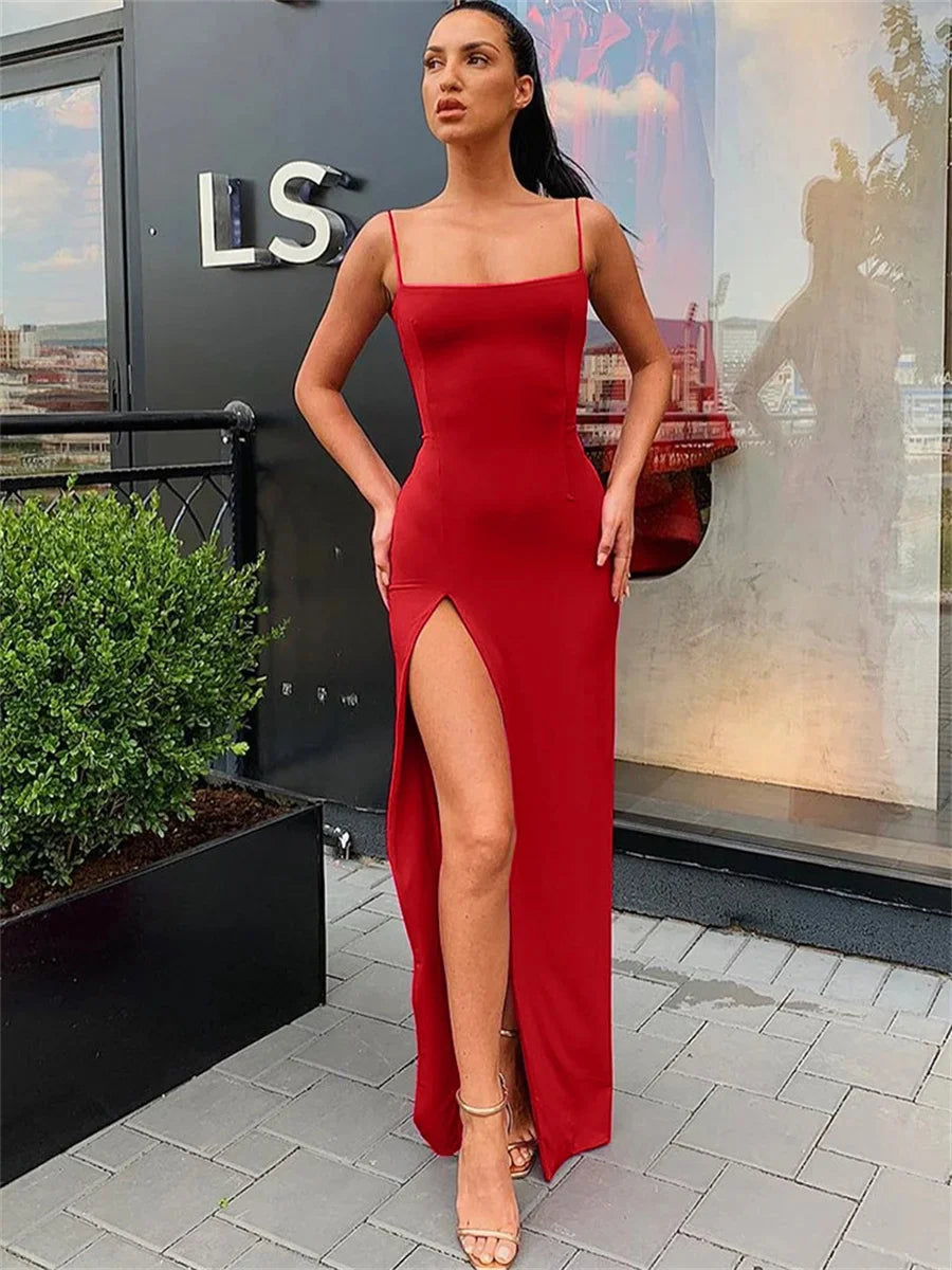 Spaghetti Strap Sleeve Dress