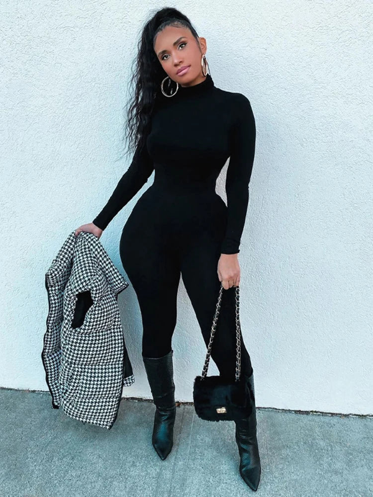Long Sleeve Turtleneck Romper